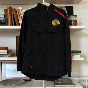 Chicago Blackhawks Fanatics Authentic Pro Full Zip Light Windbreaker Medium